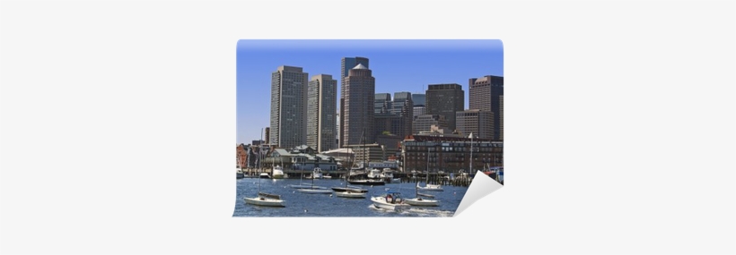 The Boston Skyline And Boston Harbor Wall Mural • Pixers® - Skyline, transparent png #1272770