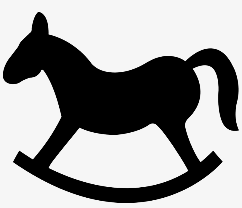 Rocking Horse Silhouette 101 Clip Art - Rocking Horse Clipart, transparent png #1272950