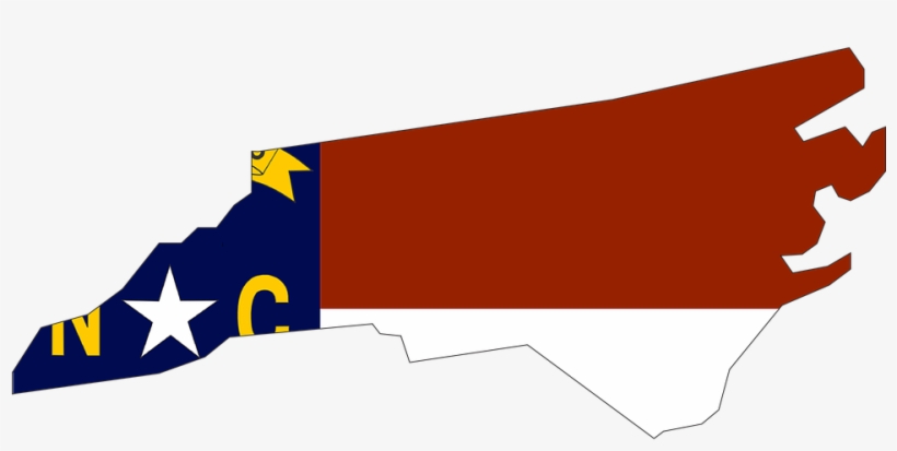 Nc Outline And Flag - North Carolina No Background, transparent png #1272951