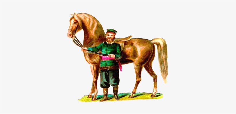 Vintage Horse And Rider - Horse, transparent png #1273144