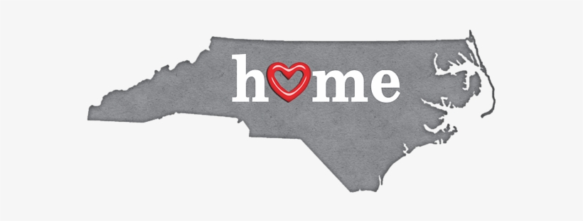 Click And Drag To Re-position The Image, If Desired - State Map Outline North Carolina With Heart, transparent png #1273178