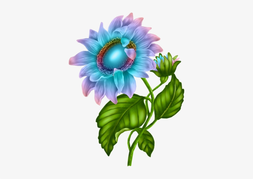 Svg Free Azalea Drawing Teal Flower - Flowers Flores Clipart, transparent png #1273429