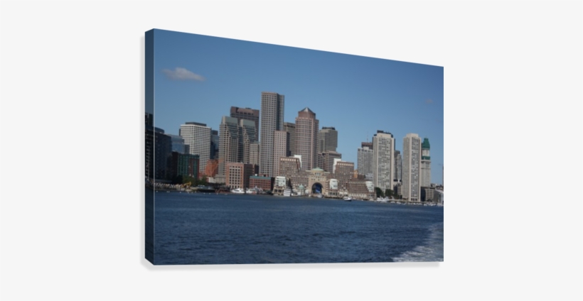 Boston Harborfront Canvas Print - Boston Harbor, transparent png #1273550