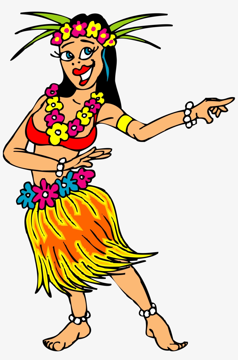 Free Hawaiian Dancer Clipart - Hula Dancing Clipart Png, transparent png #1273552