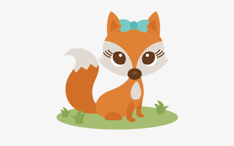 Fox Svg Scrapbook Cut File Cute Clipart Files For Silhouette - Cute Girl  Fox Clipart - Free Transparent PNG Download - PNGkey