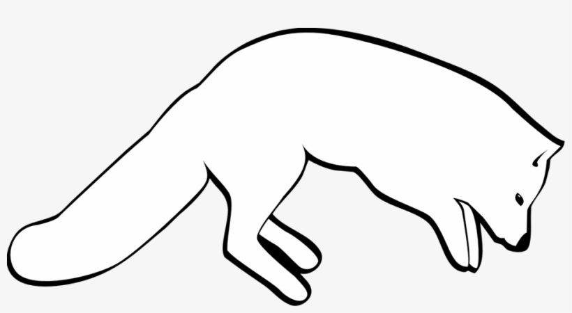 Transparent Black And White Animated Fox, transparent png #1273749