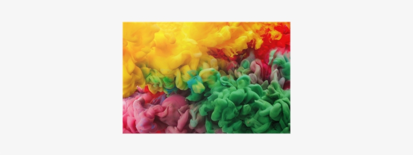 Colorful Acrylic Ink In Water Isolated - Explosão De Tinta, transparent png #1273853