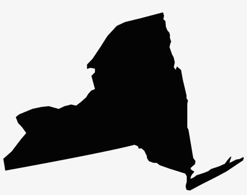 Clip Transparent Biggie Drawing Silhouette - New York Map Icon, transparent png #1274003