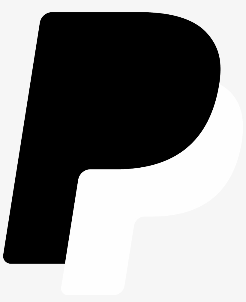 Paypal Icon Logo Black And White - Transparency, transparent png #1274213