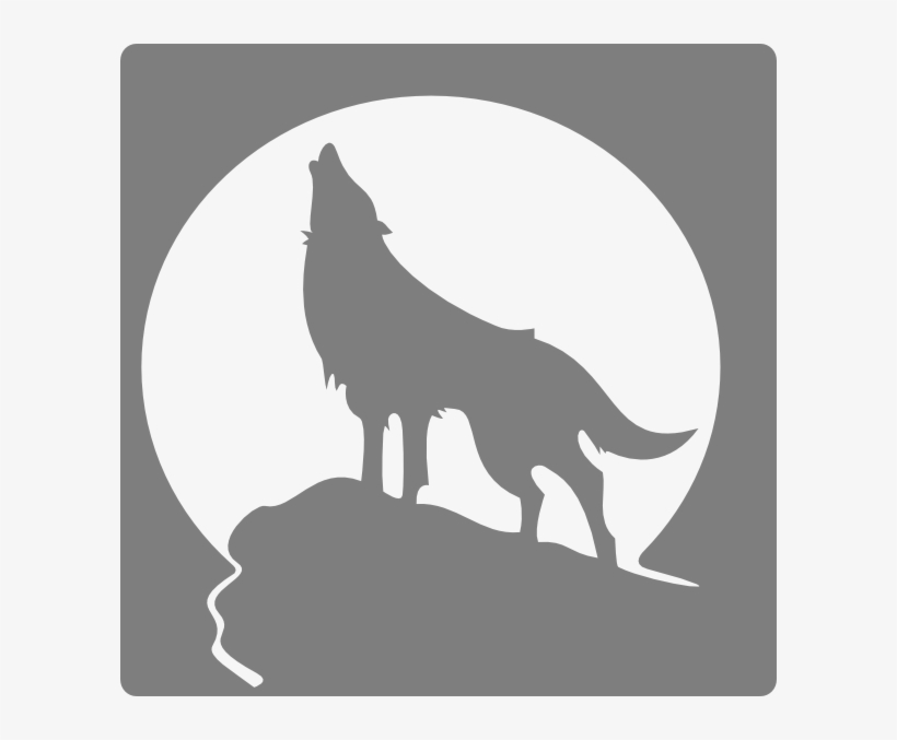 Wolf Clipart Wolf Clip Art - Wolf Howling At Moon Clipart, transparent png #1274355