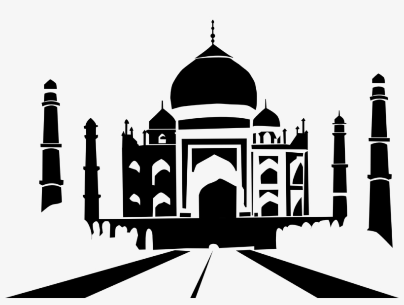 India Clipart Fox - Tajmahal Clip Art, transparent png #1274380