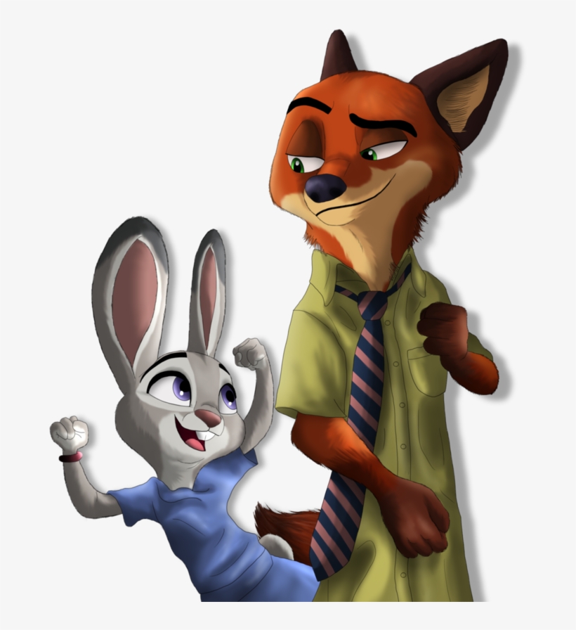The Foxtrot And The Bunny Hopp Nick And Judy - Nick Wilde Rabbits, transparent png #1274856