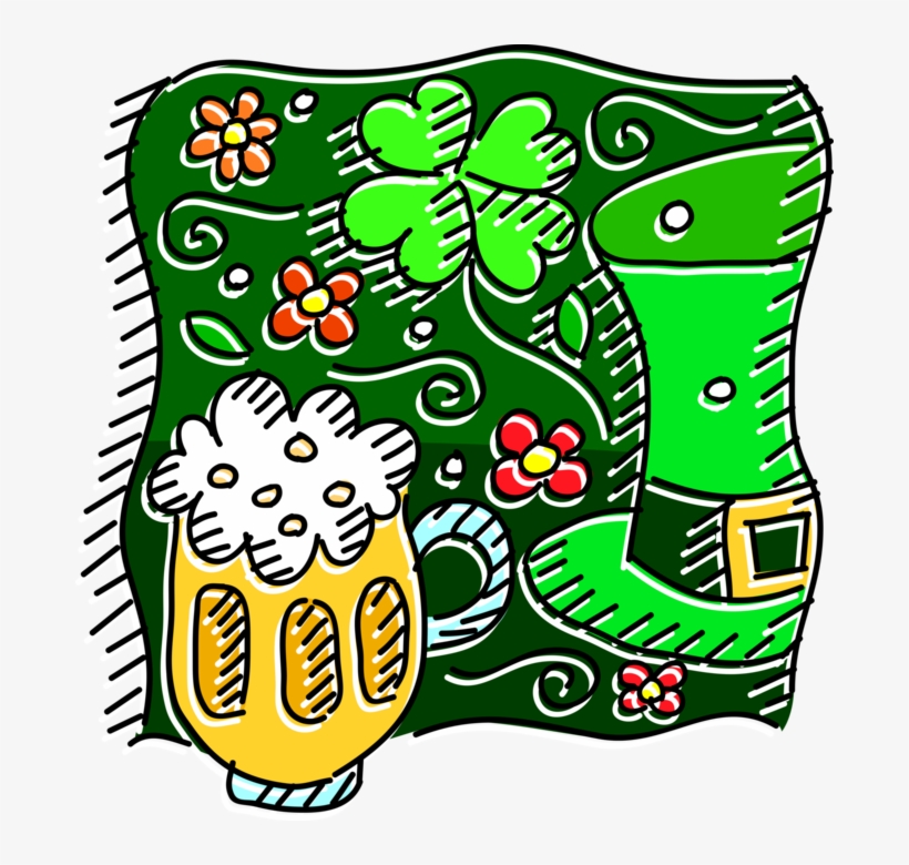 Vector Illustration Of St Patrick's Day Irish Leprechaun, transparent png #1274859