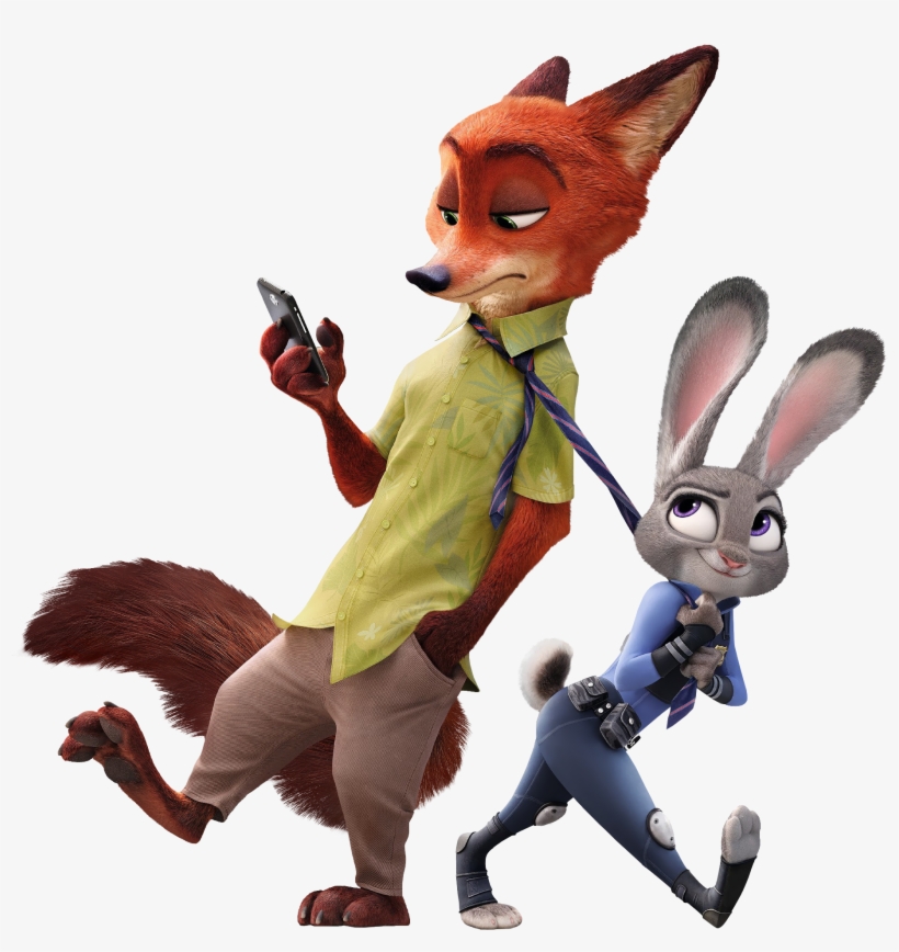 Judy Hopps And Nick Wilde Png, transparent png #1274891
