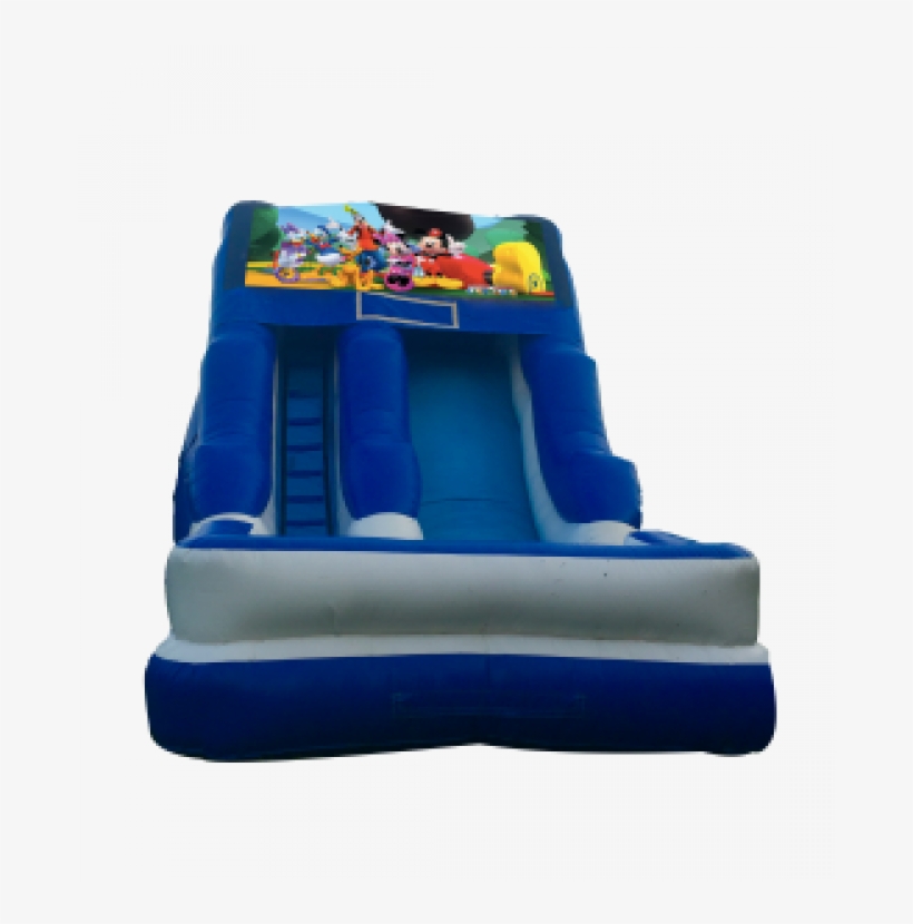 Mickey Mouse Clubhouse 16'wet Or Dry Slide - Pj Masks Bounce House, transparent png #1275413