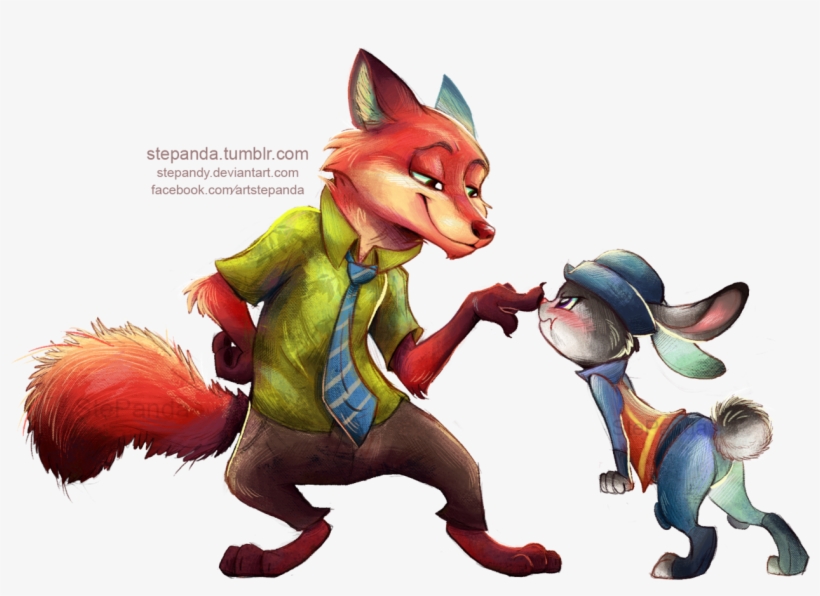 Character Photos And Descriptions From Disney's Zootopia - Judy Hopps And Nick Wilde, transparent png #1275461