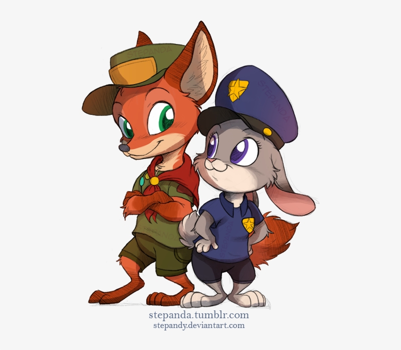 “ Nick Wilde And Judy Hopps By Stepandy This Is My - Young Judy And Nick, transparent png #1275935