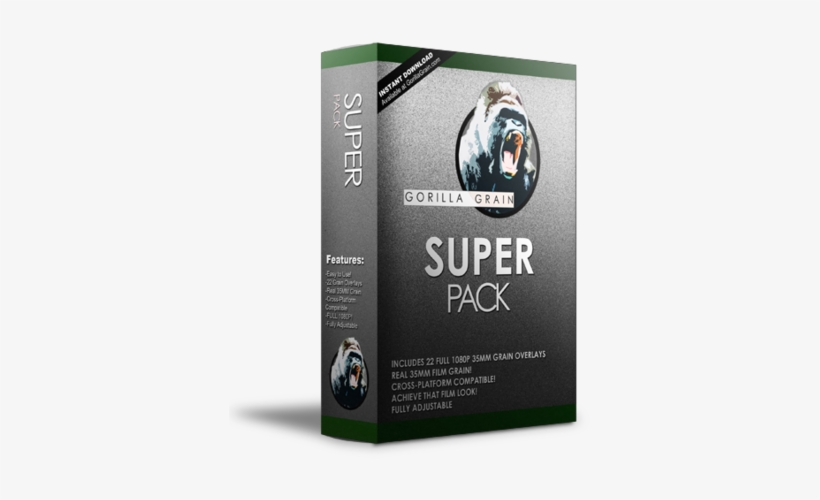 The Gorilla Grain Super Pack Contains 3 Different Styles - Grain 35mm Vintage, transparent png #1275969
