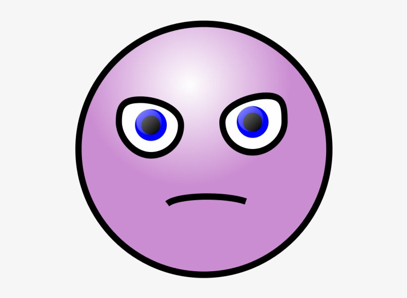 Angry Smiley Svg Clip Arts 600 X 600 Px, transparent png #1276353