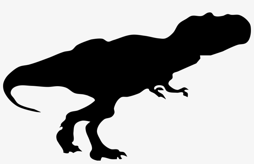 Clipart Transparent Stock T Rex Silhouette At Getdrawings - Dinosaur Silhouette T Rex, transparent png #1276390