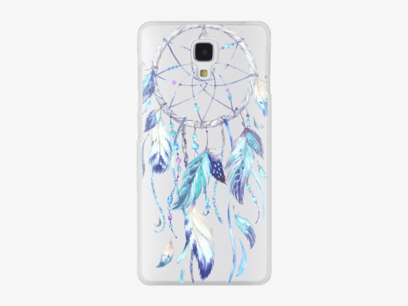 Watercolor Blue Dreamcatcher Feather Dream Catcher - Printable Dream Catcher Poster, transparent png #1276422