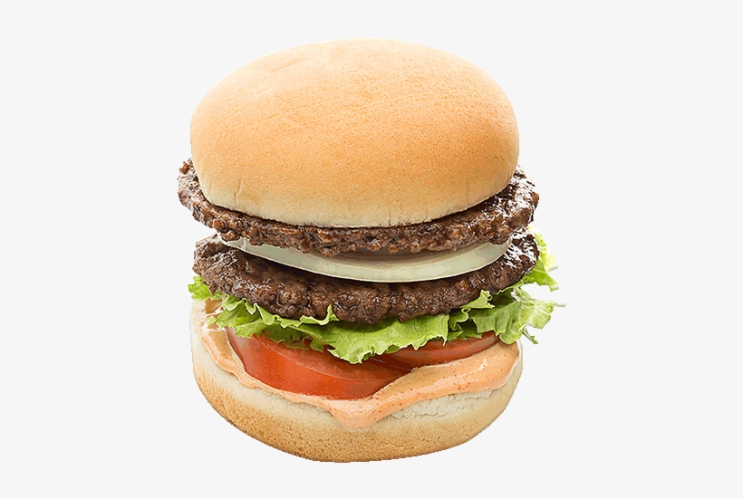 100% All Beef Patty, Garden Fresh Plump Red Tomatoes - Hamburger, transparent png #1276524