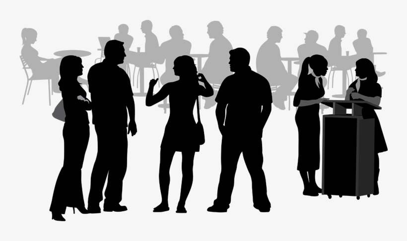 People Dining Silhouette Png - Silhouette Dining, transparent png #1276706