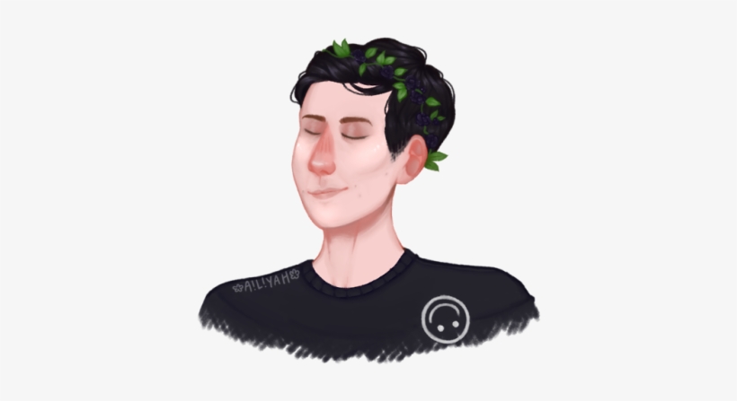 Phil Embracing The Quiff & Wearing A Flower Crown Is,,, - Phil Lester Quiff And Flower Crown, transparent png #1277050