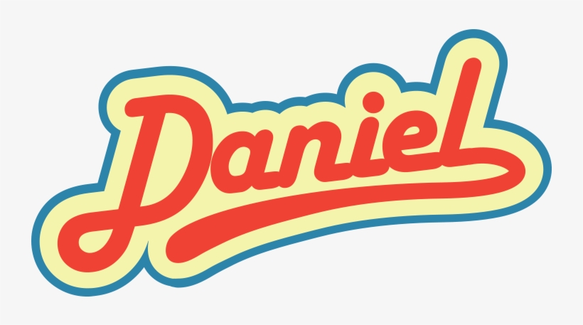 Daniel Retro Name Sign Png - Daniel Name Png, transparent png #1277141