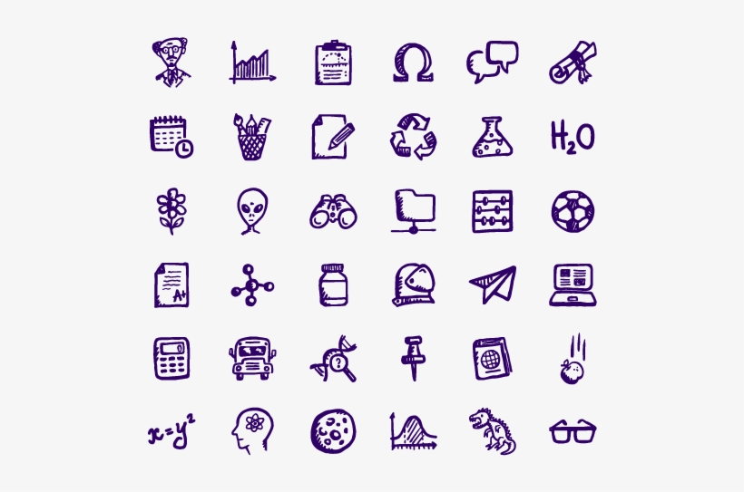 Brainy Icons Free - Hand Drawn Education Icon, transparent png #1277392