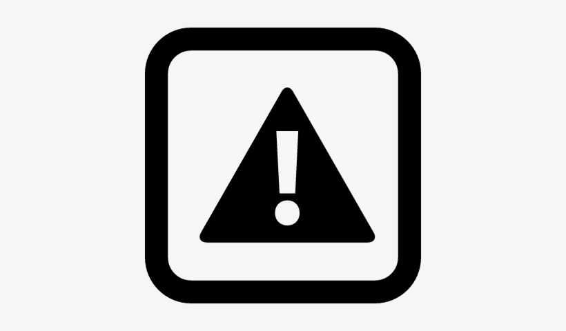 Caution Sign Of A Exclamation Symbol In A Triangle - Sidebar Icon, transparent png #1277616