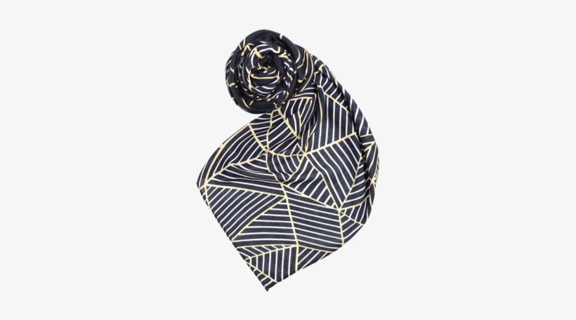 Triangle Outline - Printed Village Triangle Outline Scarf - Women's Scarves, transparent png #1278101