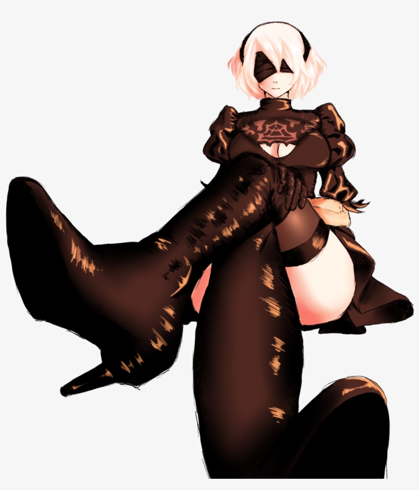 Automata Message Board For Playstation - 2b Nier Foot Worship, transparent png #1278704