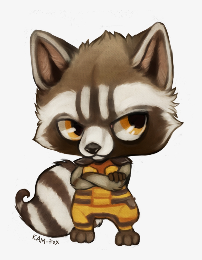 Rocket Raccoon Groot Gamora Angela - Chibi Guardians Of The Galaxy, transparent png #1278796