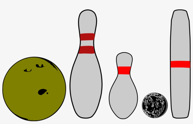 This Free Clipart Png Design Of Bowling Pins And Balls, transparent png #1278840