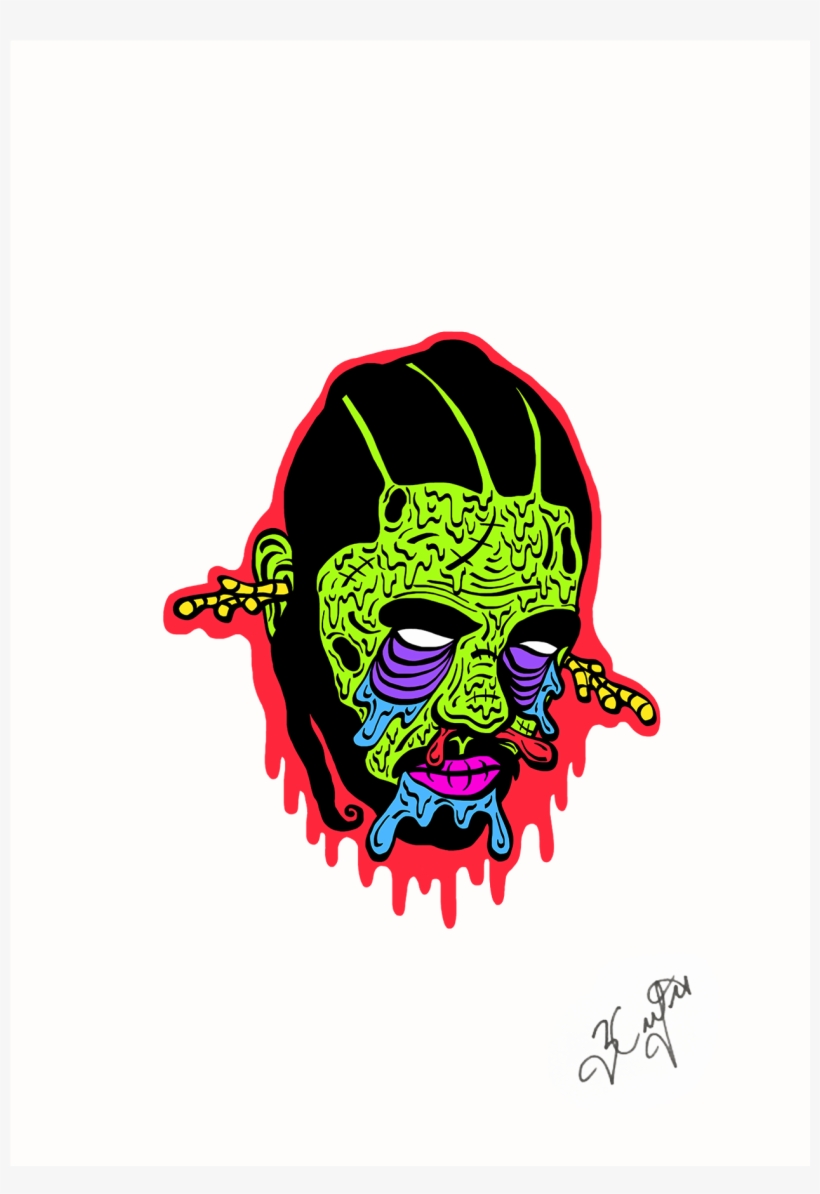 Zombie Kendrick Lamar A3 Print - Kendrick Lamar, transparent png #1279216