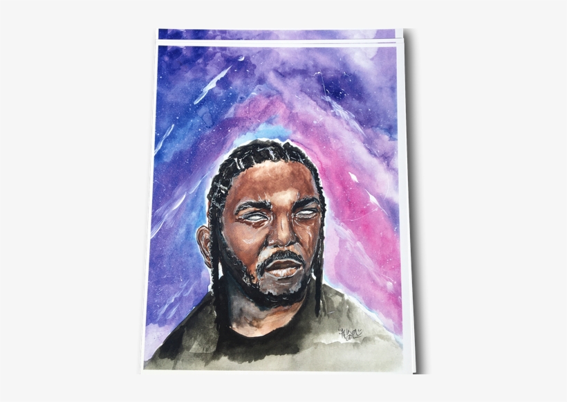 Kendrick Lamar Print - Watercolor Paint, transparent png #1279422
