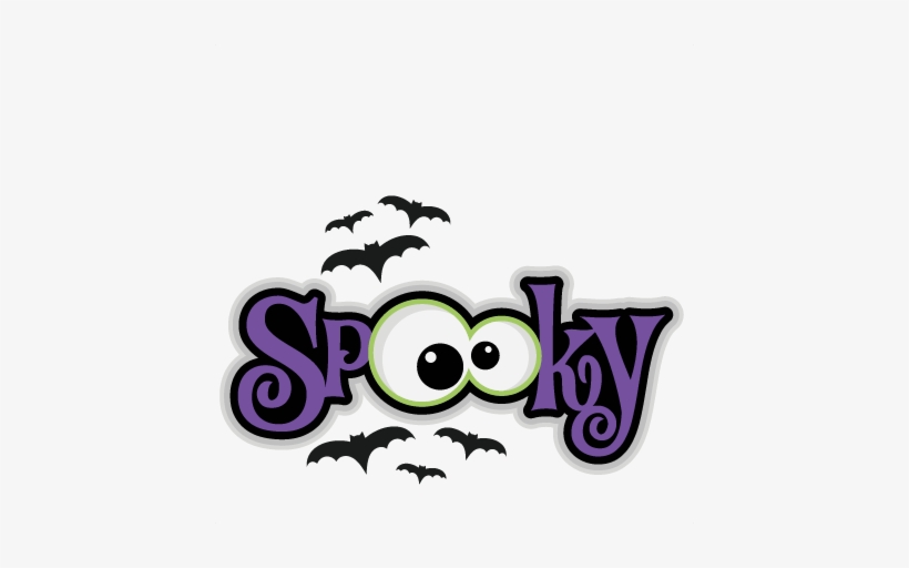 Spooky Svg Scrapbook Title Svg Cutting Files Bat Svg - Spooky Halloween Frames Clipart, transparent png #1279620
