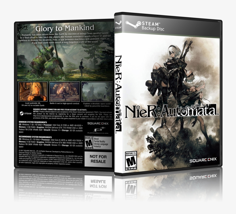 Nier - Automata - Box - 3d - Nier: Automata [ps4 Game], transparent png #1279646