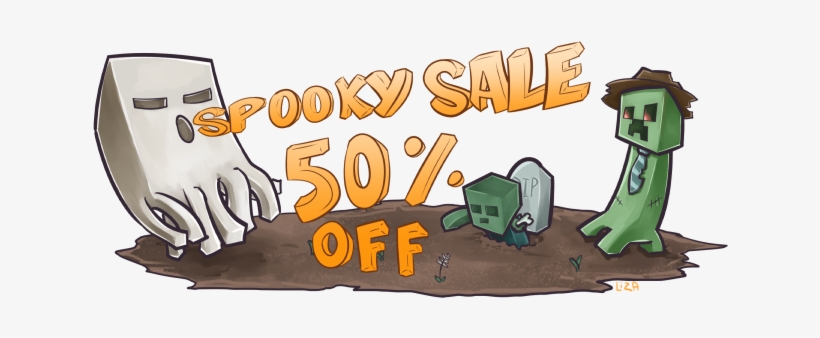 Spooky Sale - Minecraft, transparent png #1279752