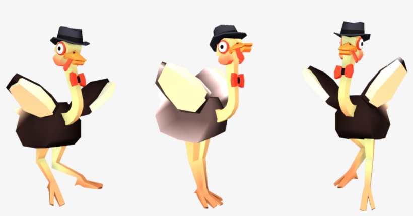 You Are An Ostrich Stumbled Into A Dancing Group - Cartoon, transparent png #1279803