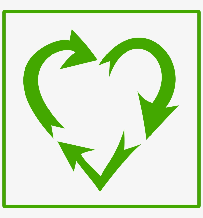 Recycle Heart, transparent png #1280252