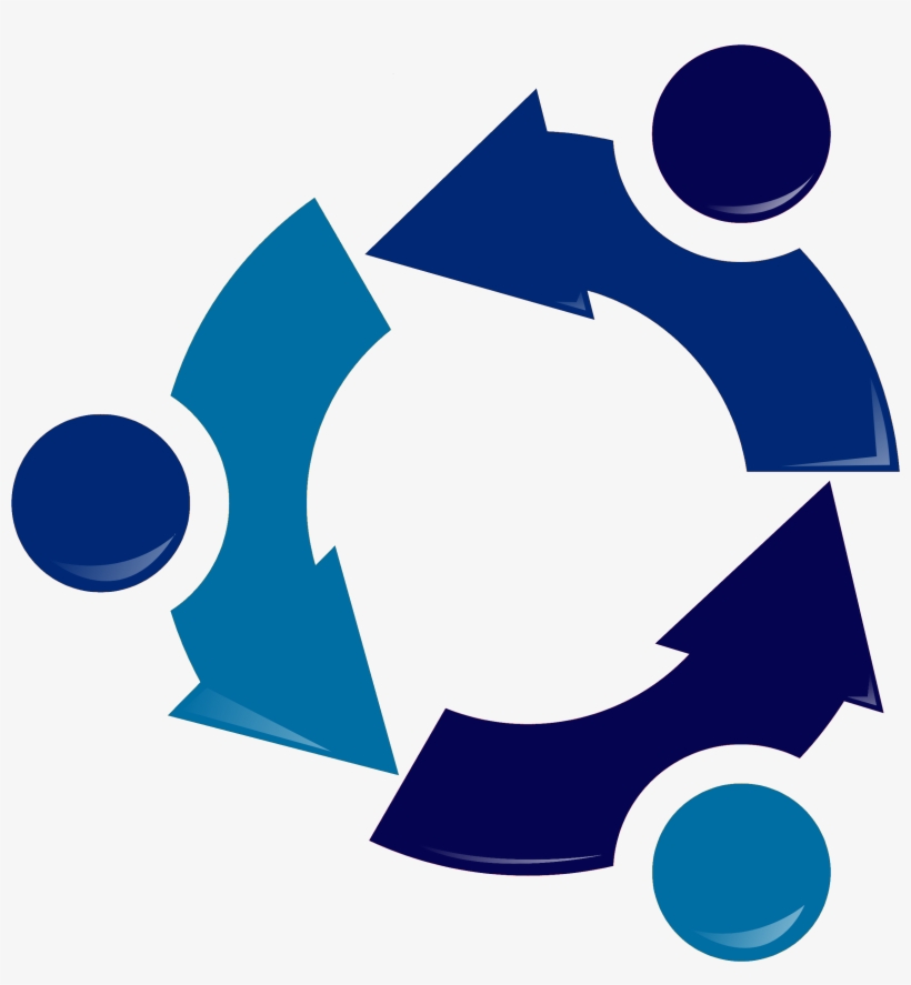 Ubuntu Recycling Logo-blue - Linux Ubuntu Logo Png, transparent png #1280412