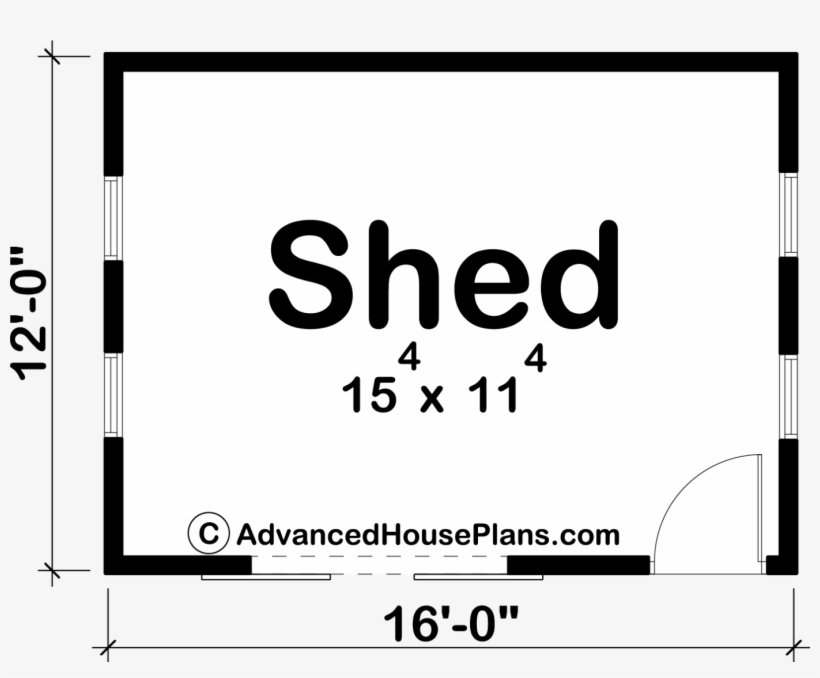 Rosario Floor Plan - Shed, transparent png #1280603