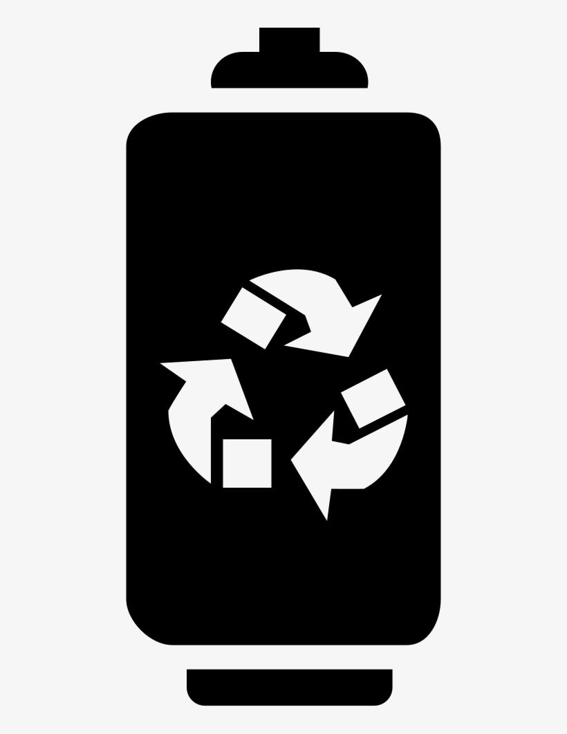 Battery With Recycle Symbol - Recycle Truck Icon Png, transparent png #1280624