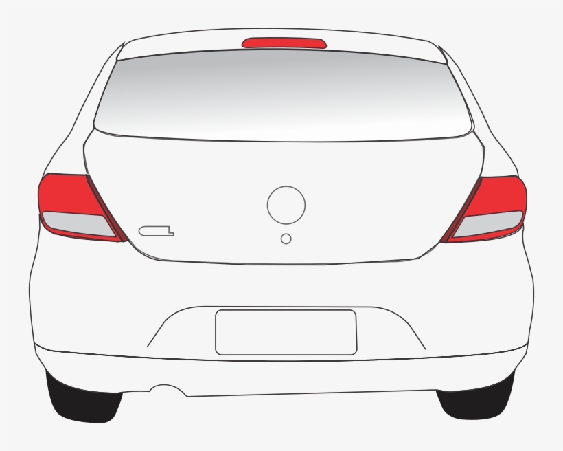 28 Collection Of Back Of Car Clipart - Clip Art Car Back, transparent png #1280684