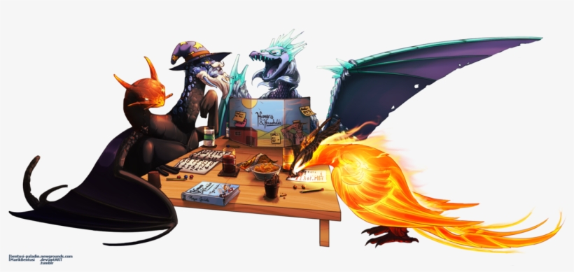Someone's Dota2 Dnd Group By Marikbentusi - Winter Wyvern And Jakiro, transparent png #1280899