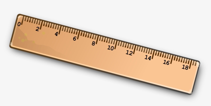 Ruler Png Black And White Download - Ruler Clipart, transparent png #1280900