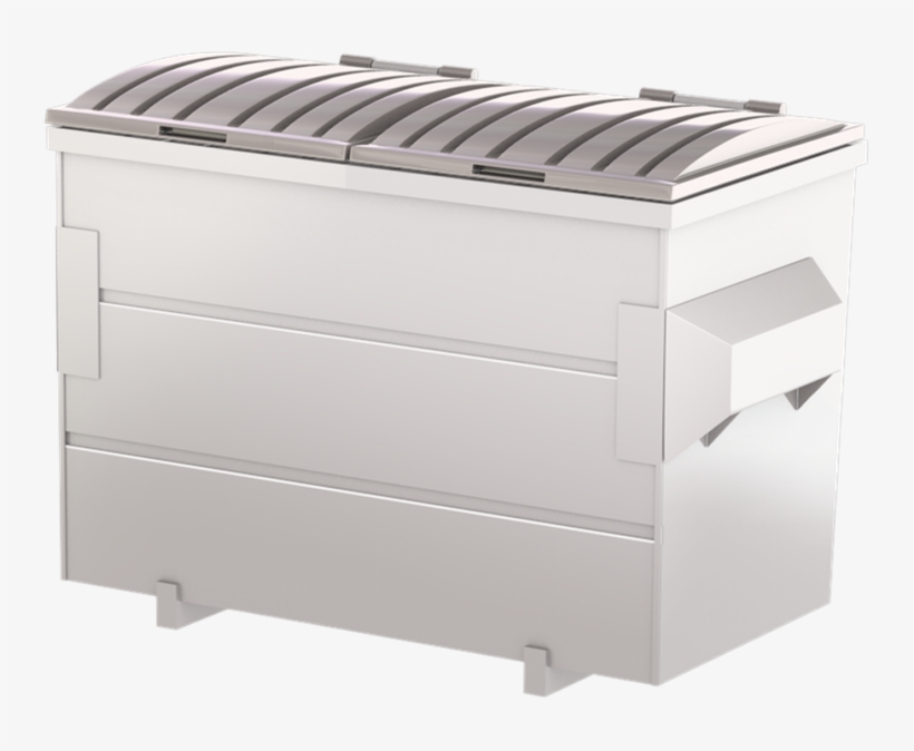 Front Load Dumpsters Are Available In Multiple Sizes, - White Dumpster, transparent png #1281097