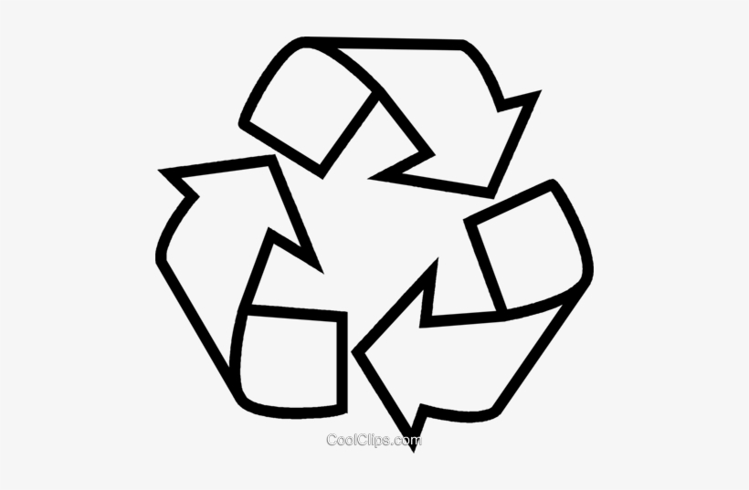 Recycle Symbol Royalty Free Vector Clip Art Illustration - Recycle Bin Logo Glass, transparent png #1281204